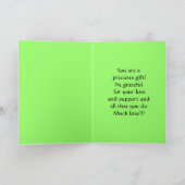 Dank u voor de dochter Lily van de Valley Bedankkaart (Binnen)