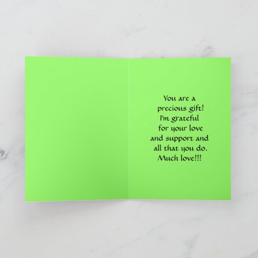 Dank u voor de dochter Lily van de Valley Bedankkaart (Binnen)