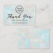 dank u voor de duidelijke optische achtergrond visitekaartje (Voorkant / Achterkant)