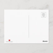 Dank u voor de eenvoudige, minimalistische elegant briefkaart (Achterkant)