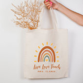 Dank u voor de Eigen benaming Boho Rainbow Sun Tote Bag