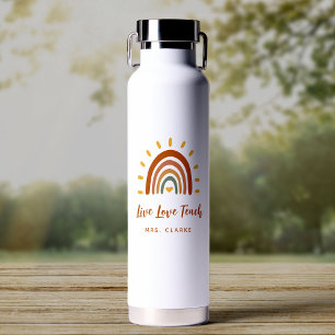 Dank u voor de Eigen benaming Boho Rainbow Sun Waterfles