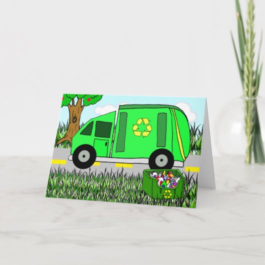 Dank u voor de essentiële werknemers recycling kaart (Voorkant)