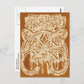 Dank u voor de etnische Abstracte beeldende kunst  Briefkaart (Voorkant / Achterkant)