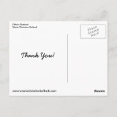 Dank u voor de etnische Abstracte beeldende kunst  Briefkaart (Achterkant)