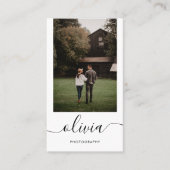 Dank u voor de foto Sociale Media QR Code Visitekaartje (Voorkant)