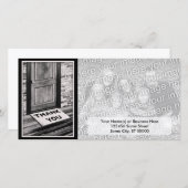 dank u voor de foto van de mat bedankkaart (Voorkant / Achterkant)