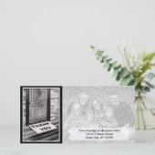 dank u voor de foto van de mat bedankkaart (Staand voorkant)