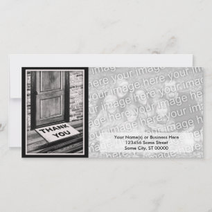 dank u voor de foto van de mat bedankkaart