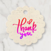 Dank u voor de heldere achtergrond van tekstdocume bedankjes labels (Voorkant)