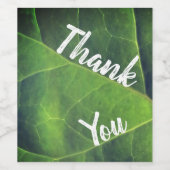 Dank u voor de heldere Groene Schoolwaardering Wijn Etiket (Enkel label)