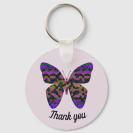 Dank u voor de helderkleurige Butterfly-waardering Sleutelhanger
