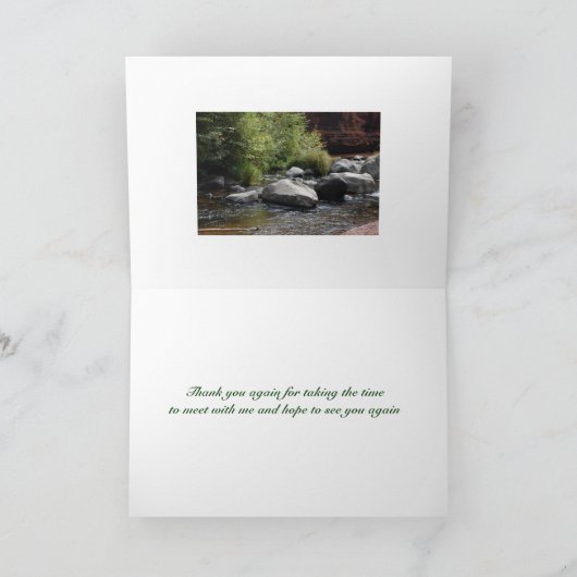 Dank u voor de Kaart van het Gesprek (Binnen)