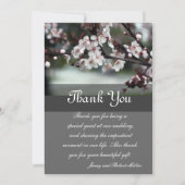 dank u voor de kaartenbloemen bedankkaart (Voorkant)