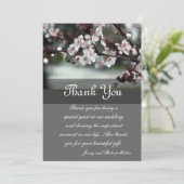 dank u voor de kaartenbloemen bedankkaart (Staand voorkant)