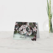 dank u voor de kaartenbloemen bedankkaart (Voorkant)