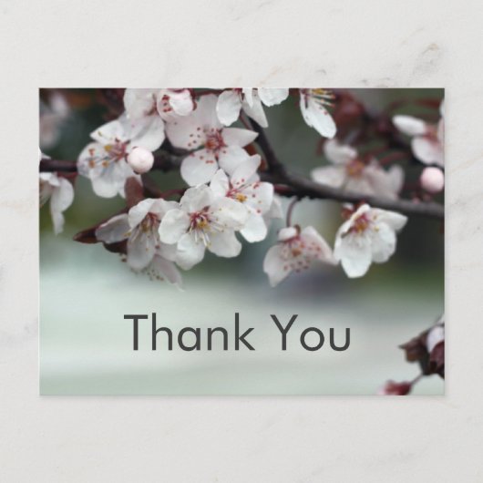 dank u voor de kaartenbloemen briefkaart (Voorkant)