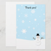 Dank u voor de kerstbrieven briefpapier (Voorkant / Achterkant)