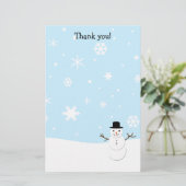 Dank u voor de kerstbrieven briefpapier (Staand voorkant)