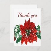 Dank u voor de kerstdessnelheid bedankkaart (Voorkant / Achterkant)