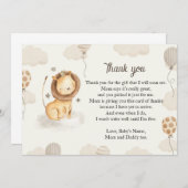 Dank u voor de leeuwenkaart, kleine koning, gepers kaart (Voorkant / Achterkant)