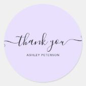 Dank u voor de minimalistische schildpaddenstoel p ronde sticker (Voorkant)