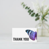 Dank u voor de minimalistische vlinder moderne een visitekaartje (Staand voorkant)