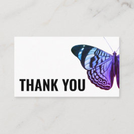 Dank u voor de minimalistische vlinder moderne een visitekaartje