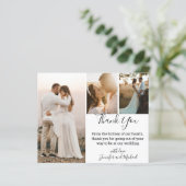 dank u voor de moderne kalligrafie bruiloft 3 foto (Staand voorkant)