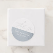 Dank u voor de moderne typografie bedankjes labels (Met doos)