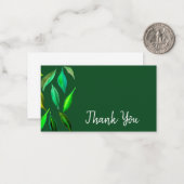 Dank u voor de moderne waterverf notitiekaartje (Voorkant / Achterkant in situ)