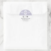 Dank u voor de Monogram Wedding Favor Labels (Tas)