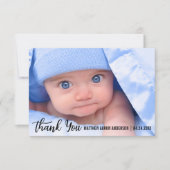 Dank u voor de nieuwe Baby Modern Bedankkaart (Voorkant)