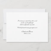 Dank u voor de sjabloon van de bruiloft (Achterkant)