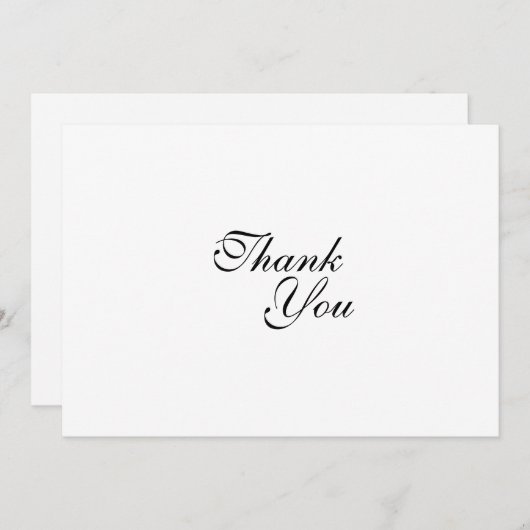 Dank u voor de sjabloon van de bruiloft (Voorkant / Achterkant)