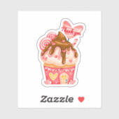Dank u voor de taart sticker (Vel)
