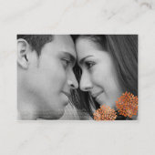 Dank u voor de tafel plaats kaarten bloembladeren plaatskaartje (Achterkant)