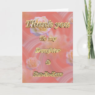 Dank u voor de waardering van uw dochter en uw sch bedankkaart