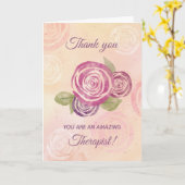 Dank u voor de wonderbaarlijke Rozen van de Therap Kaart (Gele Bloem)