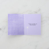 dank u voor de zwarte dandelion in het paars kaart (Binnen)