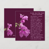 DANK U VOOR DEELNAME AAN NATURE EVENT (Voorkant / Achterkant)