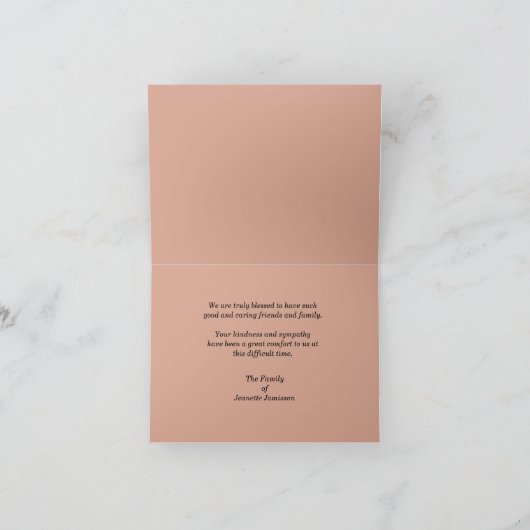 Dank u voor donatie nota Kaart, lichtstraal Bedankkaart (Binnen)