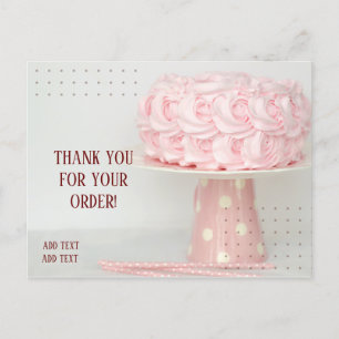 DANK U VOOR EEN CAKE BUSINESS BRIEFKAART