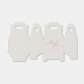 Dank u voor Gift eenvoudig roze Bedankdoosjes (Uitgevouwen)