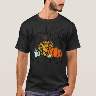 Dank u voor Grateful Blessed Pumpkin Leopard Pset  T-shirt