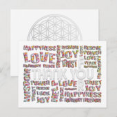 Dank u voor ... hart briefkaart (Voorkant / Achterkant)