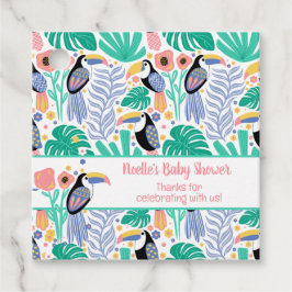 Dank u voor het Baby shower van Tropische Toucan B Bedankjes Labels