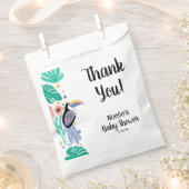 Dank u voor het Baby shower van Tropische Toucan B Bedankzakje (Geknipt)