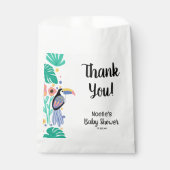 Dank u voor het Baby shower van Tropische Toucan B Bedankzakje (Voorkant)