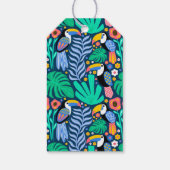 Dank u voor het Baby shower van Tropische Toucan B Cadeaulabel (Achterkant)